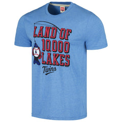 Minnesota Twins Homage Land of 10,000 Lakes Hyper Local Tri-Blend T-Shirt - MLB