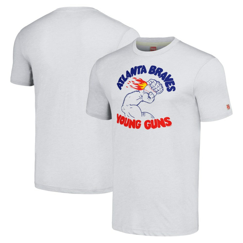 Atlanta Braves Homage Doodle Collection Young Guns Tri-Blend T-Shirt - MLB