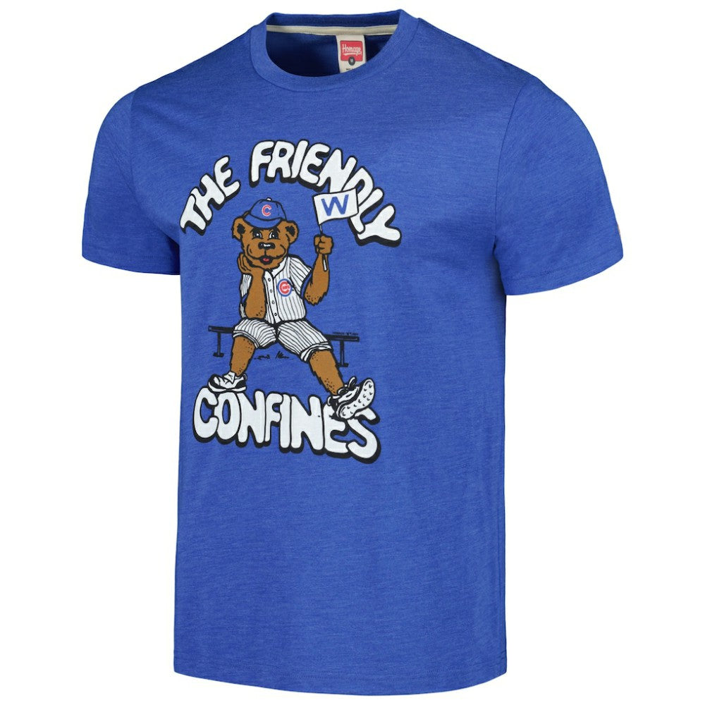 Chicago Cubs Homage Doodle Collection The Friendly Confines Tri-Blend T-Shirt - MLB