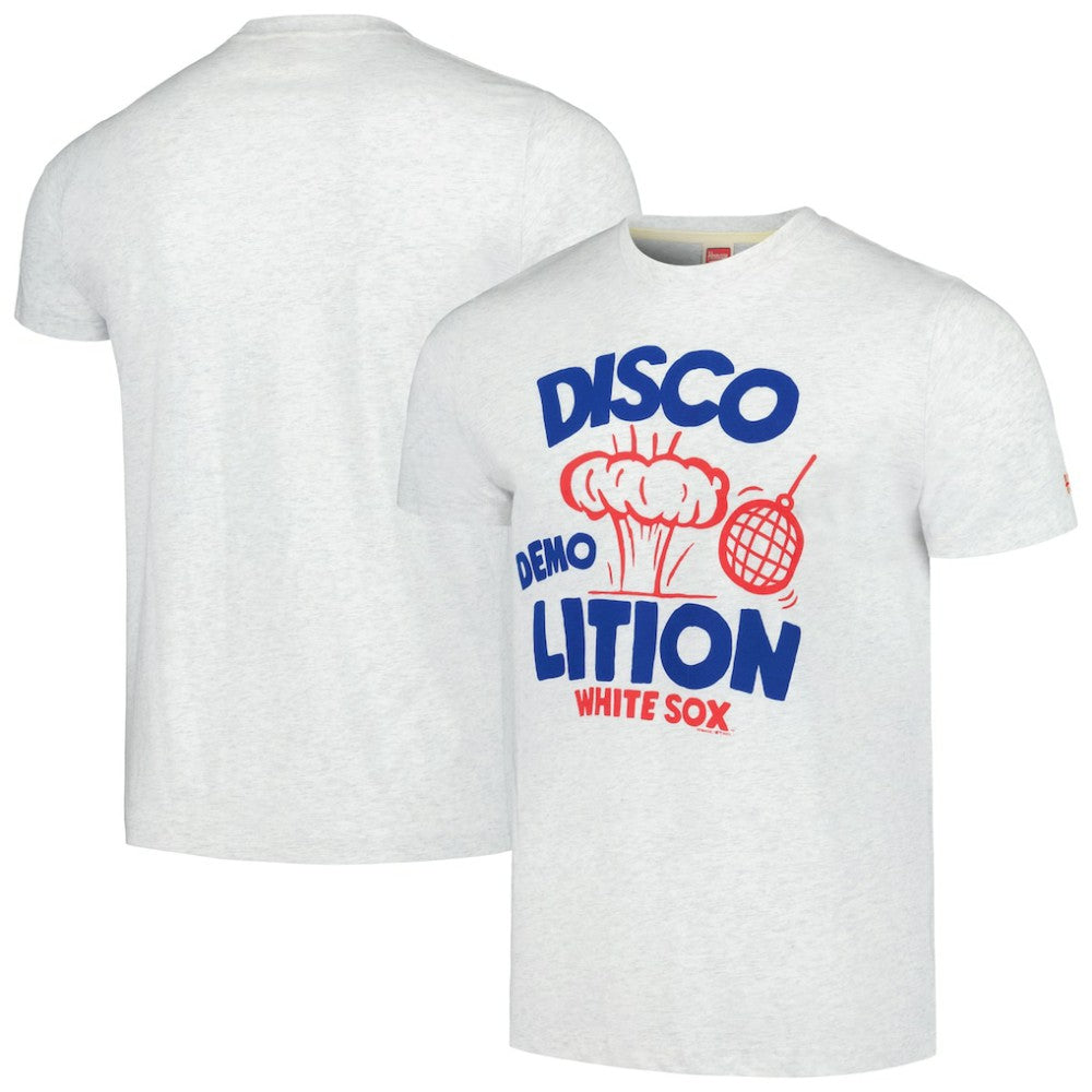Chicago White Sox Homage Doodle Collection Disco Demolition Tri-Blend T-Shirt - MLB