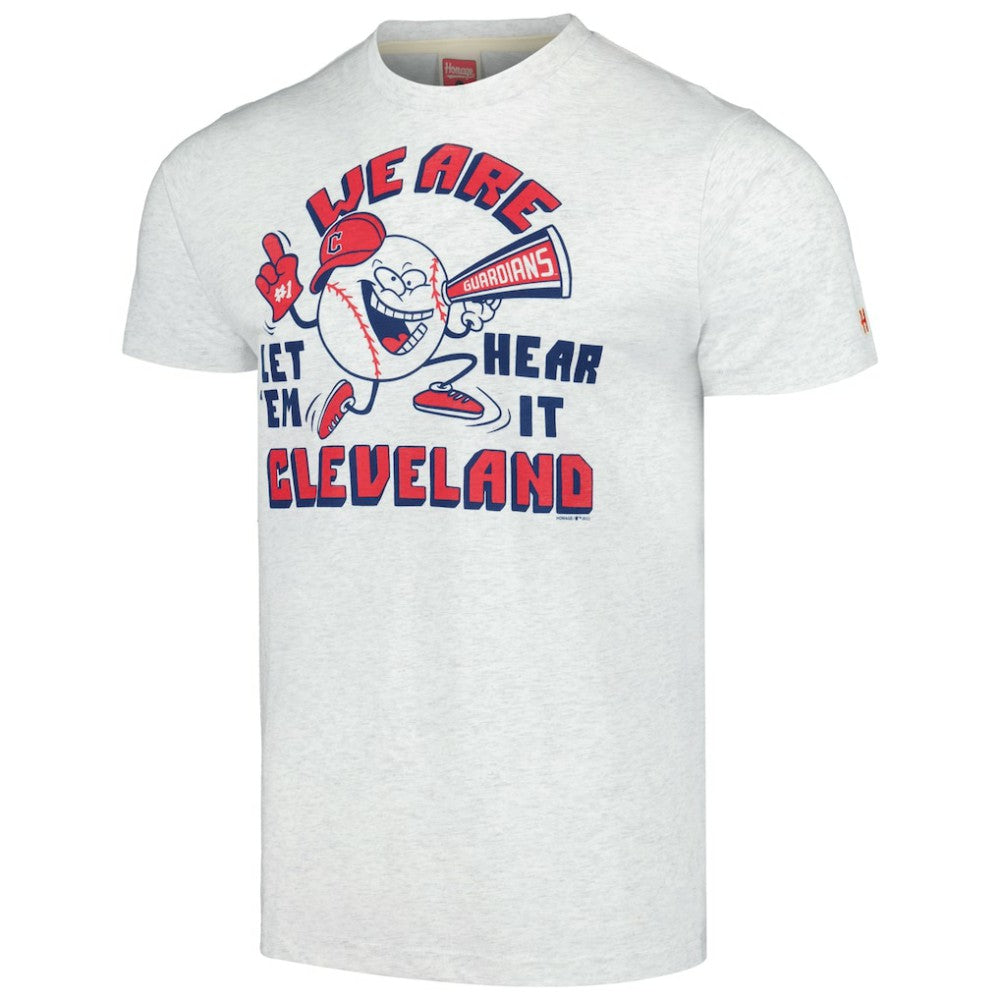 Cleveland Guardians Homage Doodle Collection We Are Cleveland Tri-Blend T-Shirt - MLB