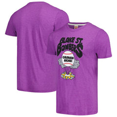 Colorado Rockies Homage Doodle Collection Blake St. Bombers Tri-Blend T-Shirt - MLB