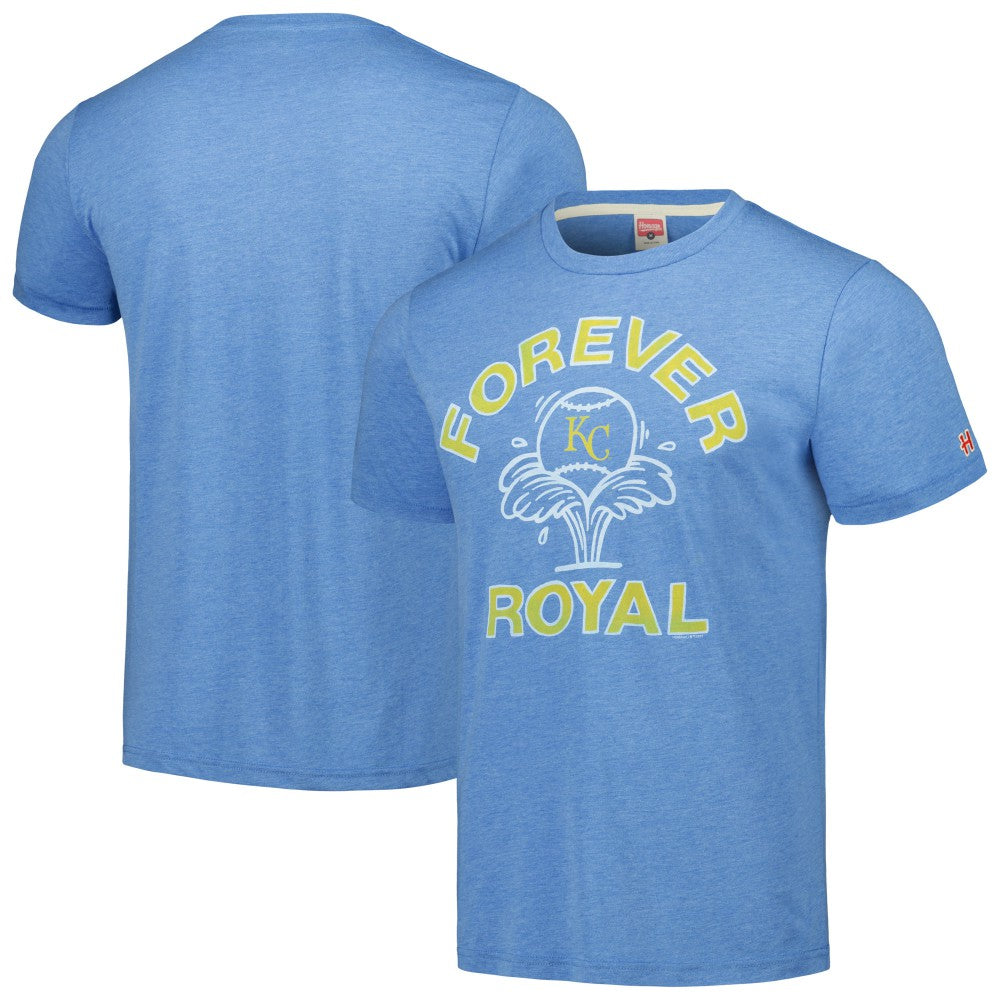 Kansas City Royals Homage Doodle Collection Forever Royal Tri-Blend T-Shirt - MLB