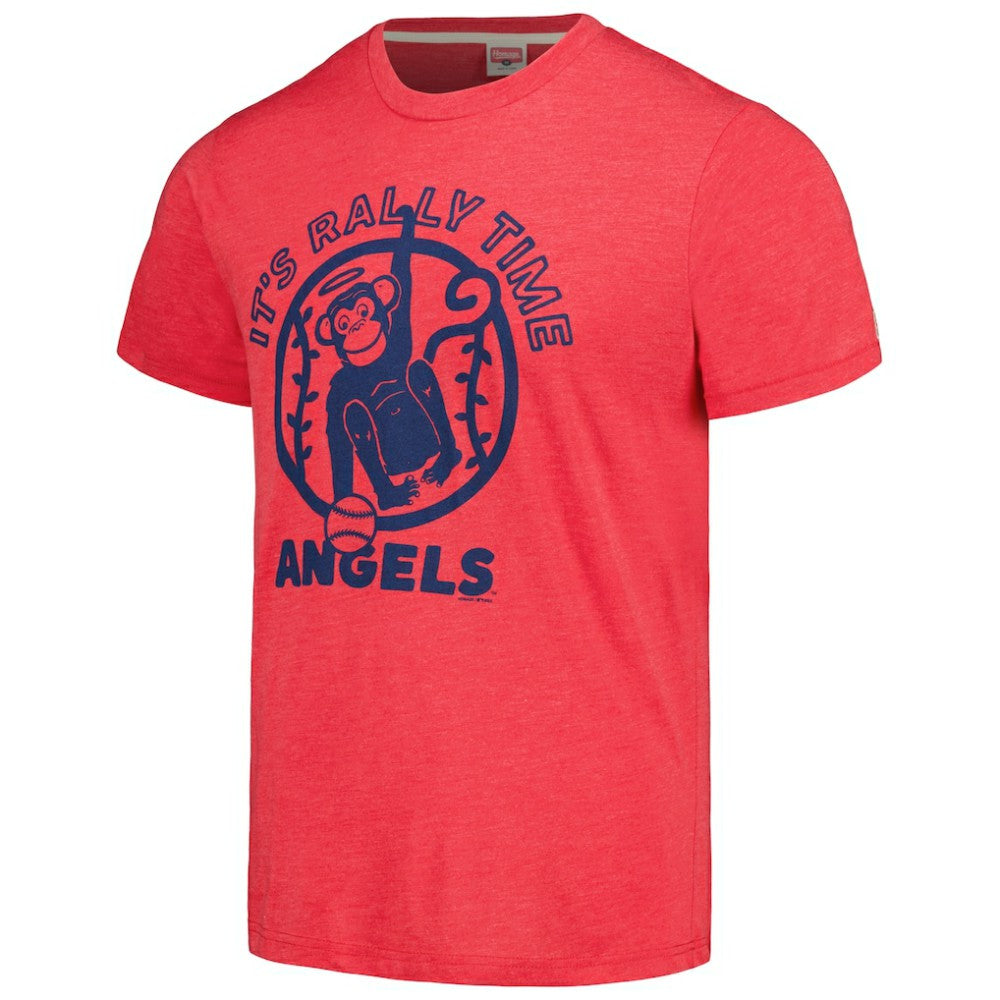Los Angeles Angels Homage Doodle Collection It's Rally Time Tri-Blend T-Shirt - MLB