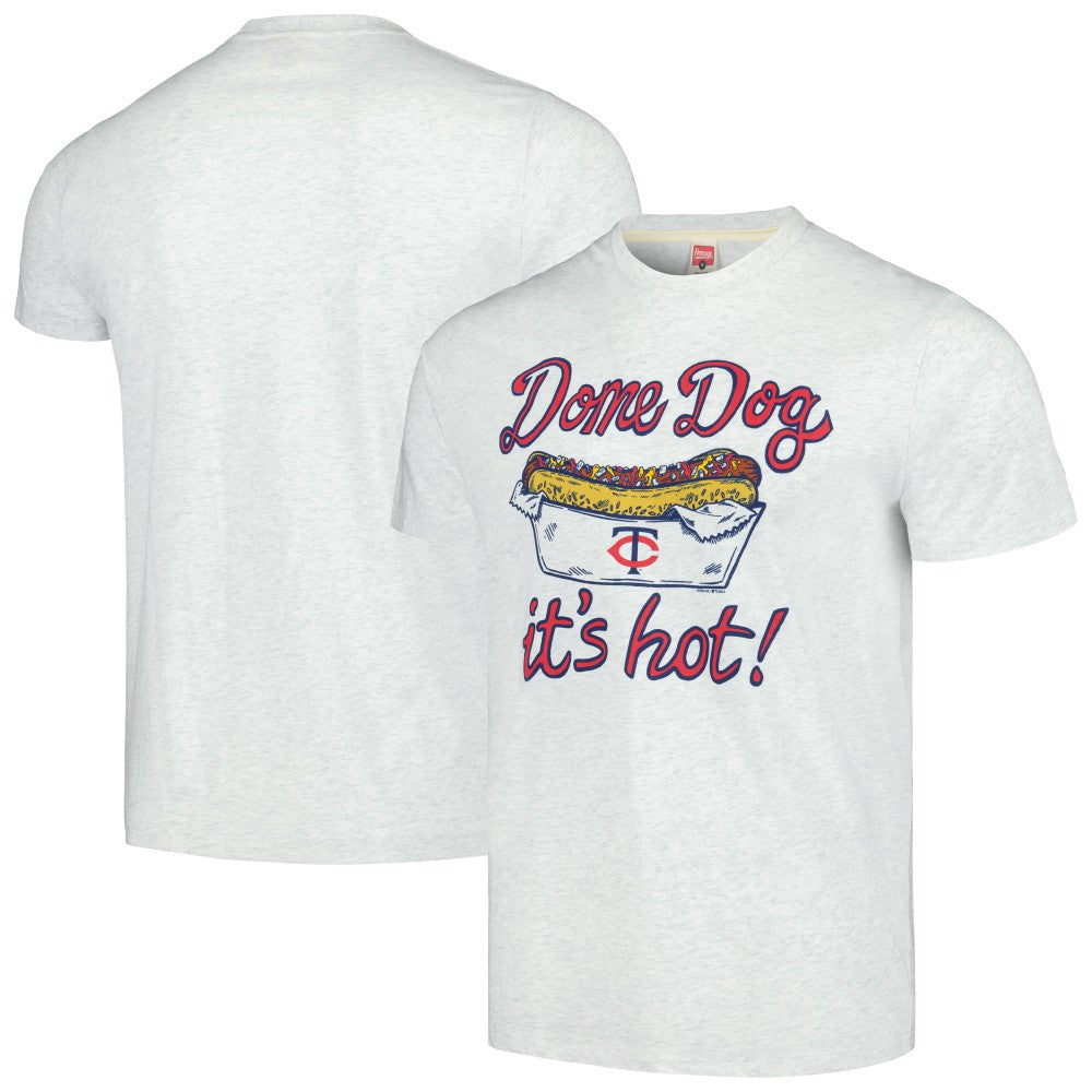 Minnesota Twins Homage Doodle Collection Dome Dog Tri-Blend T-Shirt - MLB