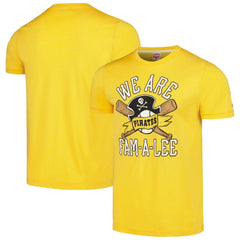 Pittsburgh Pirates Homage Doodle Collection We Are Fam-A-Lee Tri-Blend T-Shirt - MLB