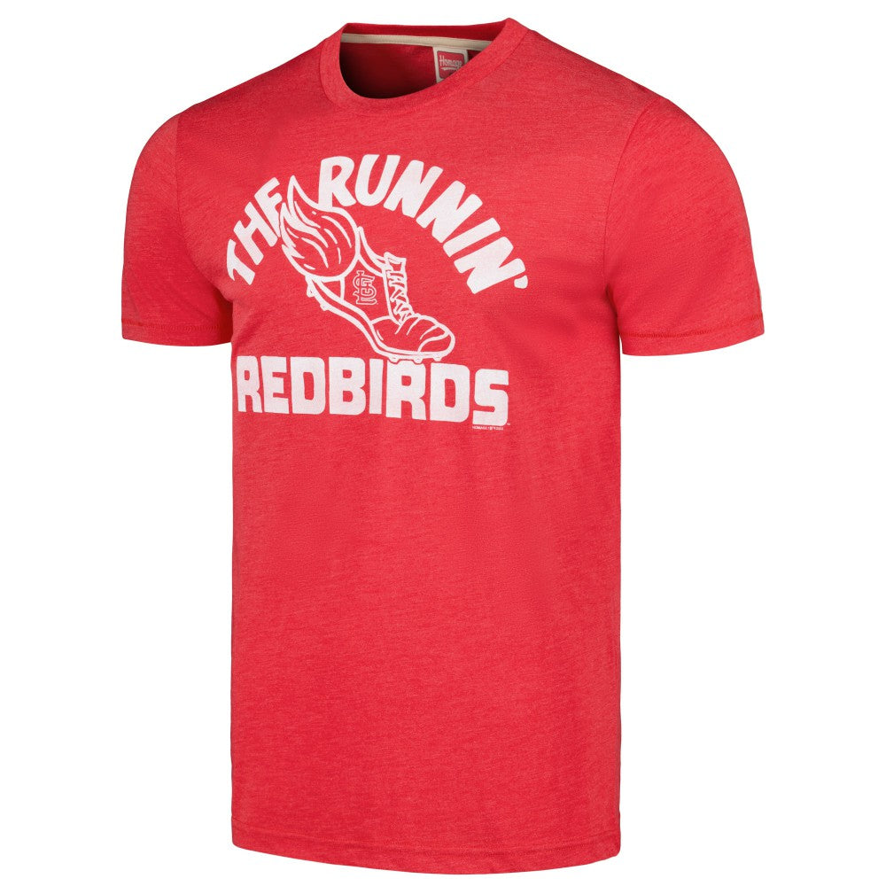 St. Louis Cardinals Homage Doodle Collection The Runnin' Redbirds Tri-Blend T-Shirt - MLB