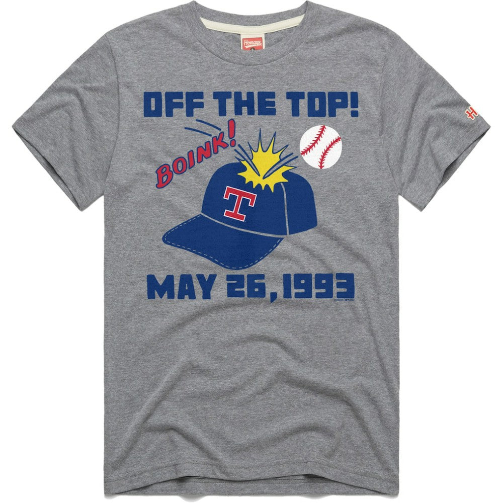 Texas Rangers Homage Doodle Collection Off the Top Tri-Blend T-Shirt - MLB