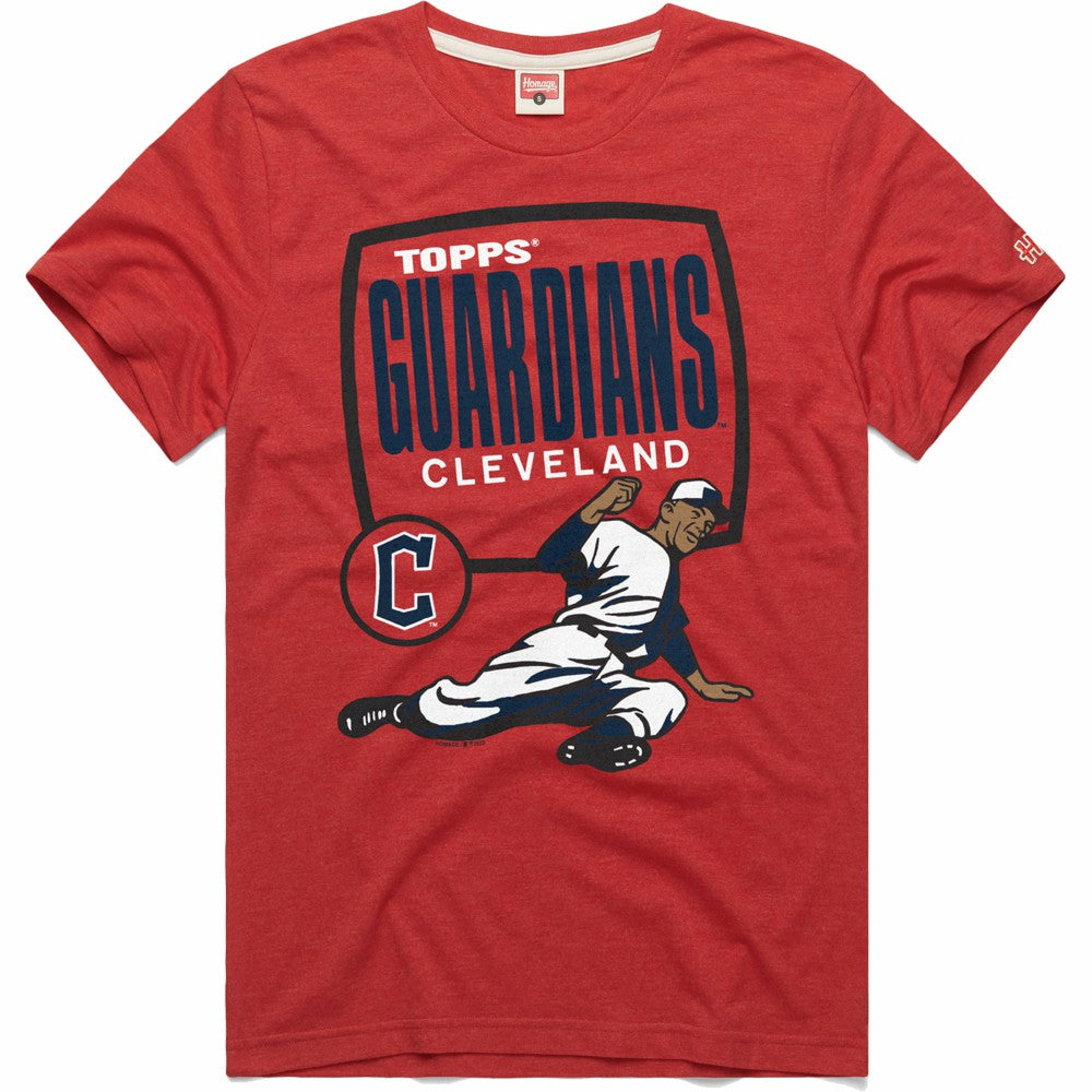 Cleveland Guardians Homage x Topps Tri-Blend T-Shirt - MLB