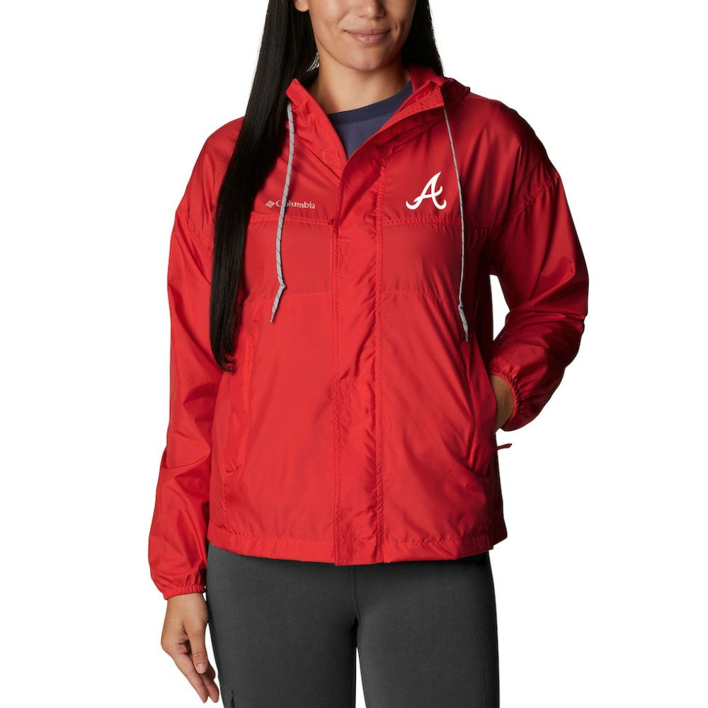 Atlanta Braves Columbia Women's Flash Challenger Full-Zip Windbreaker Jacket - MLB