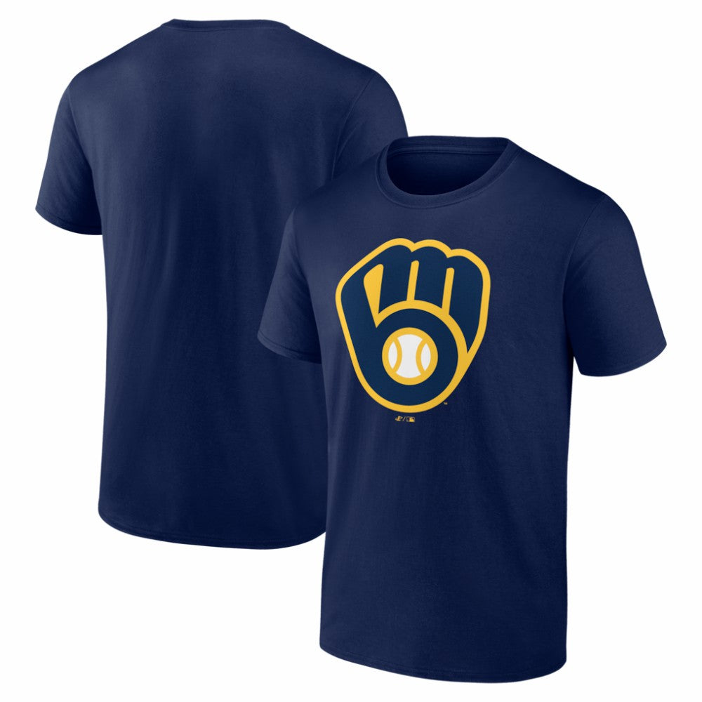 Milwaukee Brewers Logo Athletic Official Logo T-Shirt - MLB