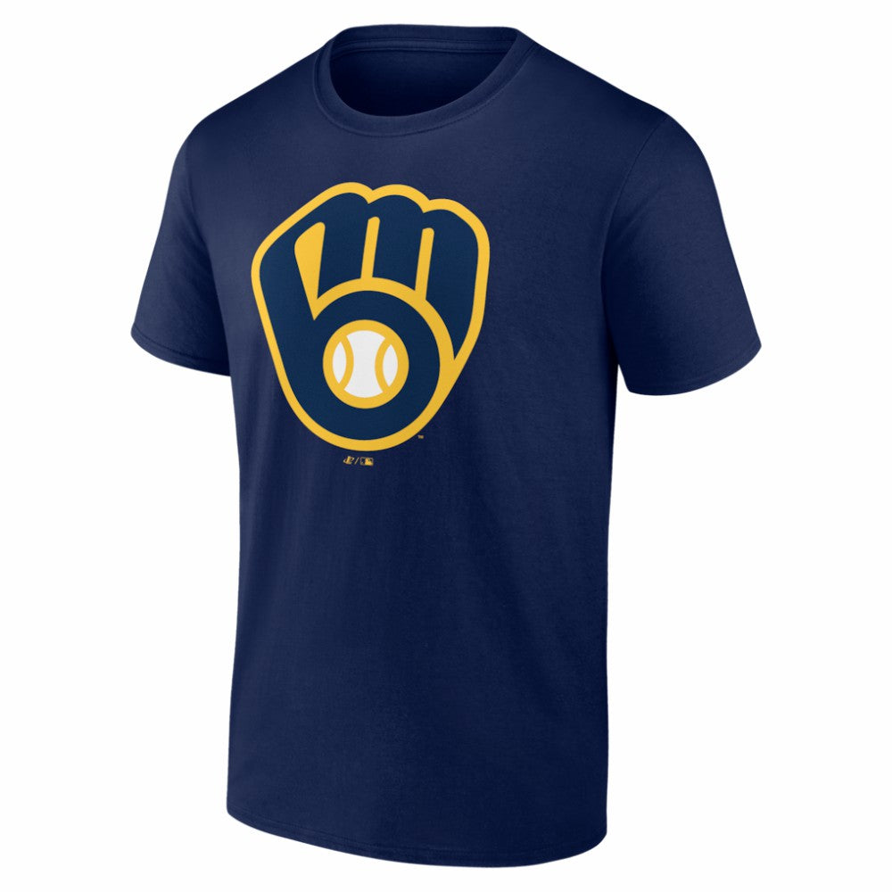 Milwaukee Brewers Logo Athletic Official Logo T-Shirt - MLB