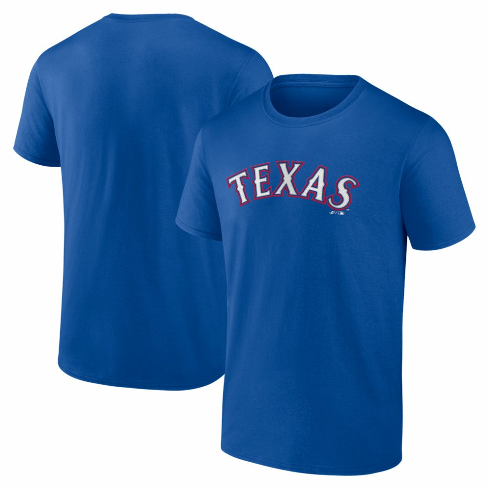 Texas Rangers Logo Athletic Wordmark T-Shirt - MLB