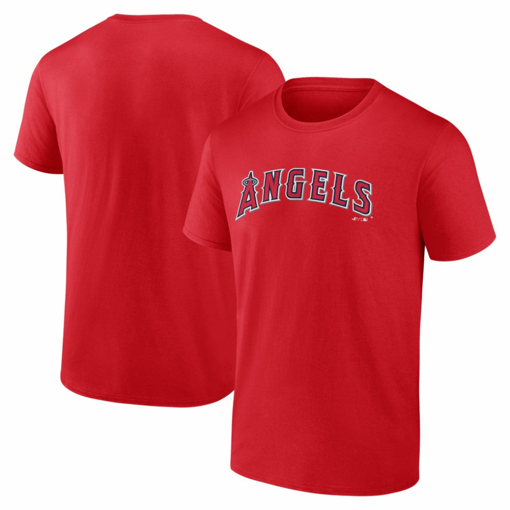 Los Angeles Angels Logo Athletic Wordmark T-Shirt - MLB