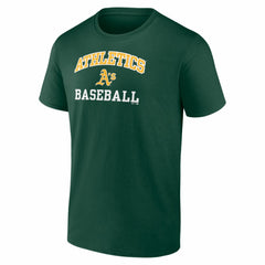 Athletics Logo Athletic Heart and Soul T-Shirt - MLB