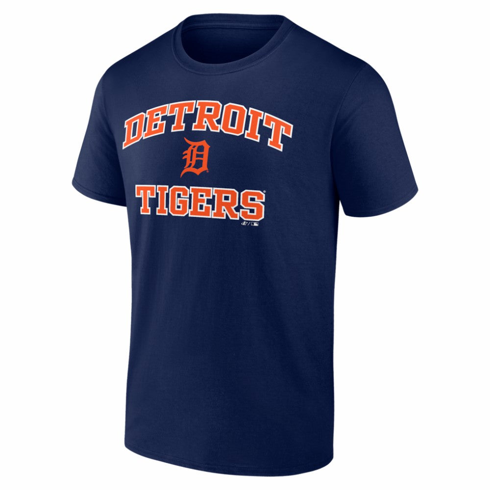 Detroit Tigers Logo Athletic Heart and Soul T-Shirt - MLB