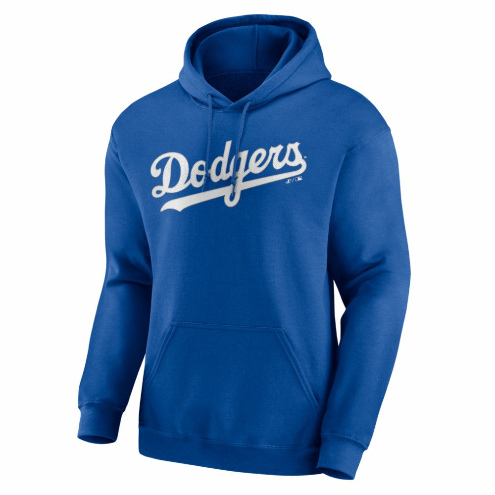 Los Angeles Dodgers Logo Athletic Wordmark Hoodie - MLB