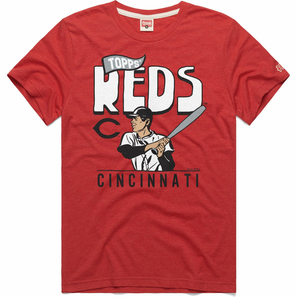 Cincinnati Reds Homage x Topps Tri-Blend T-Shirt - MLB