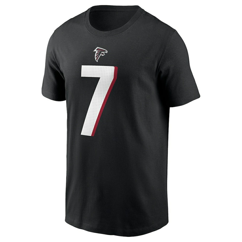 Bijan Robinson Atlanta Falcons Player Name & Number T-Shirt Black | Nike for Sale