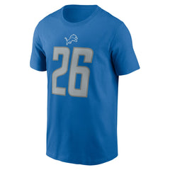Jahmyr Gibbs Detroit Lions 2023 NFL Draft First Round Pick Player Name & Number T-Shirt Blue | Nike for Sale