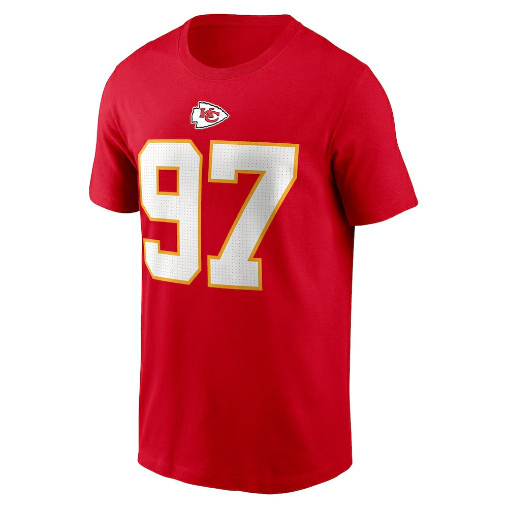 Felix Anudike-Uzomah Kansas City Chiefs Player Name & Number T-Shirt Red | Nike for Sale