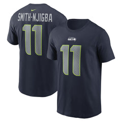 Jaxon Smith-Njigba Seattle Seahawks Player Name & Number T-Shirt Navy | Nike for Sale