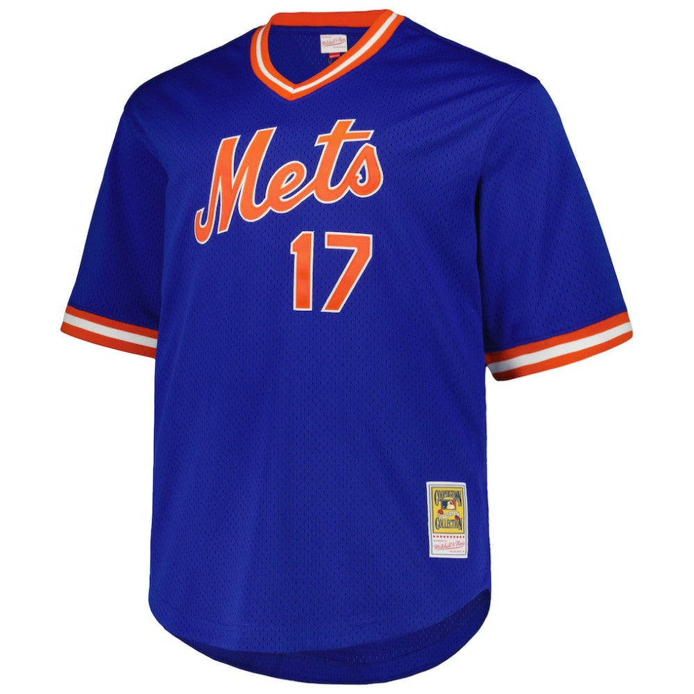 Keith Hernandez New York Mets Mitchell & Ness 1986 Cooperstown Collection Mesh Pullover Jersey - MLB