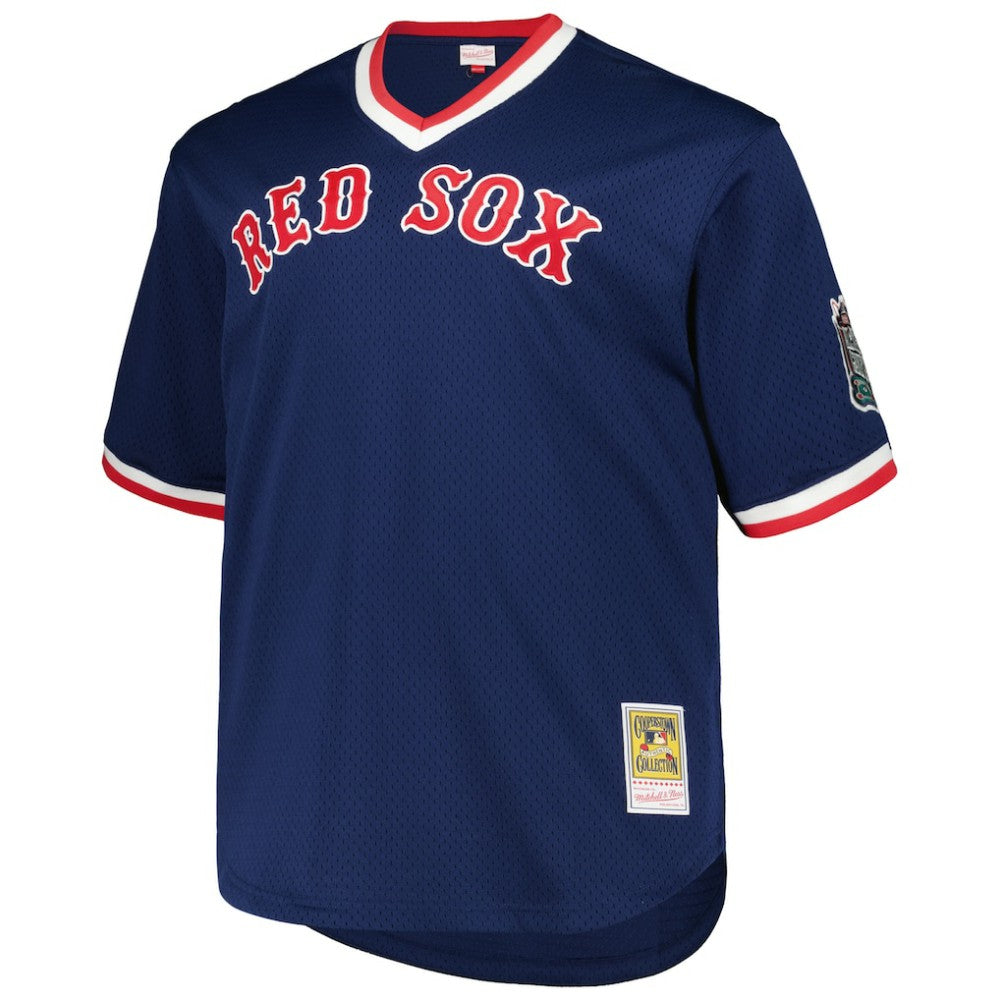 Pedro Martinez Boston Red Sox Mitchell & Ness 1999 Cooperstown Collection Mesh Pullover Jersey - MLB