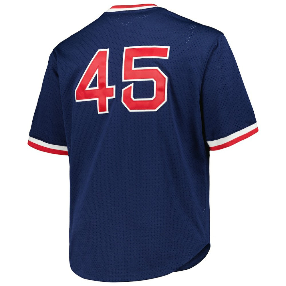 Pedro Martinez Boston Red Sox Mitchell & Ness 1999 Cooperstown Collection Mesh Pullover Jersey - MLB