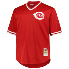 Pete Rose Cincinnati Reds Mitchell & Ness 1984 Cooperstown Collection Mesh Pullover Jersey - MLB