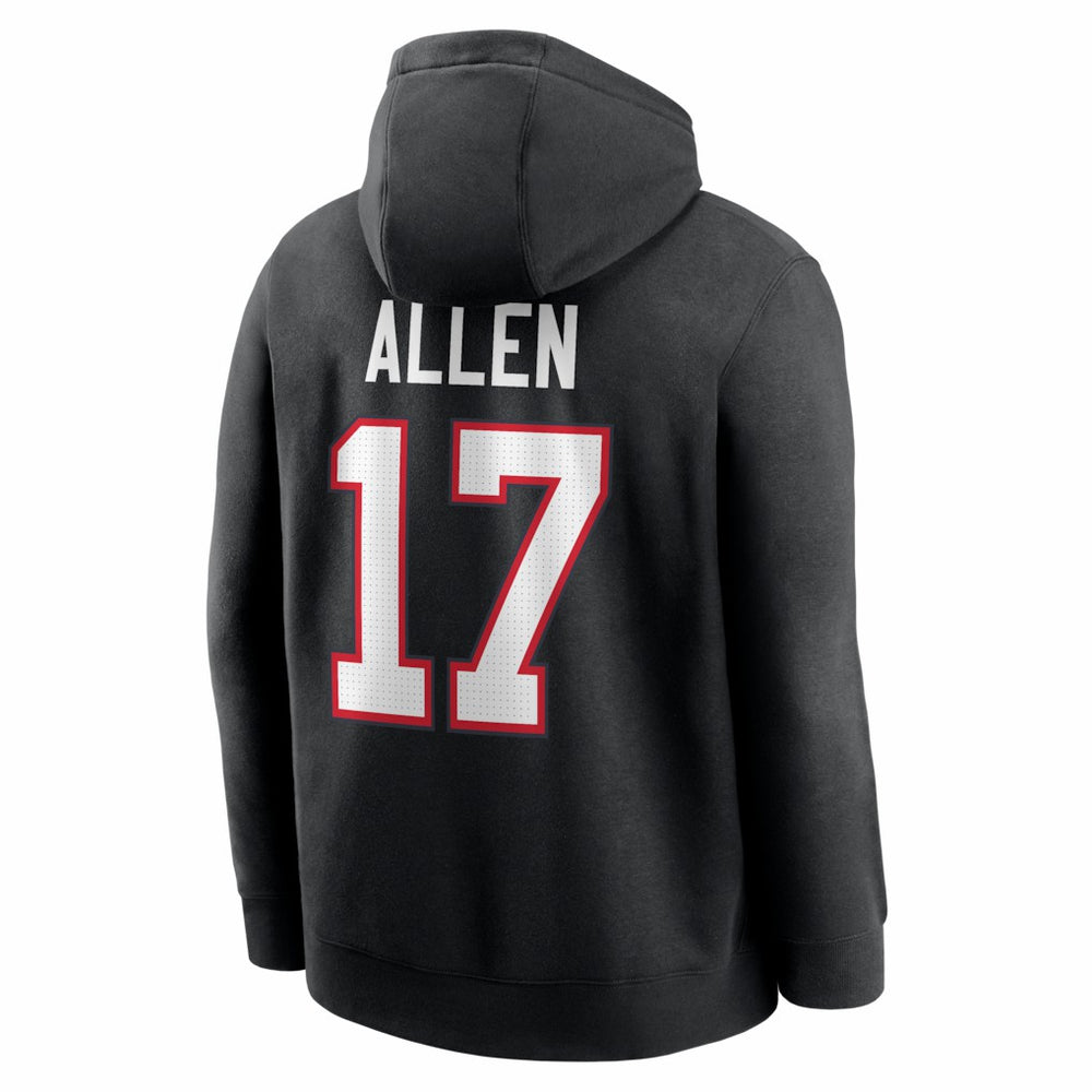 Josh Allen Buffalo Bills Name & Number Fleece Hoodie Black | Nike for Sale