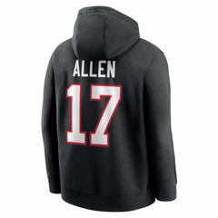 Josh Allen Buffalo Bills Name & Number Fleece Hoodie Black | Nike for Sale