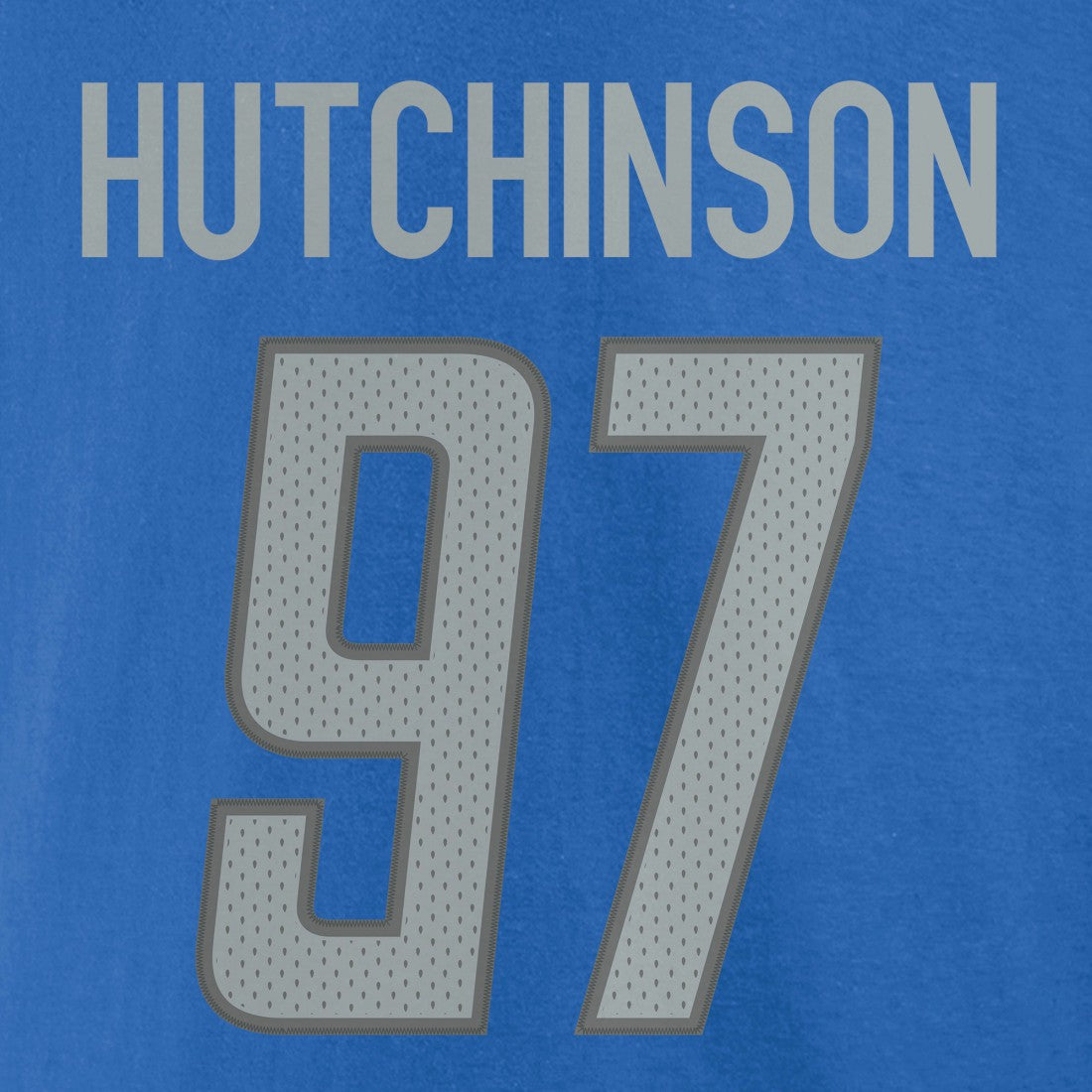 Aidan Hutchinson Detroit Lions Player Icon Name & Number T-Shirt Blue | Fanatics
