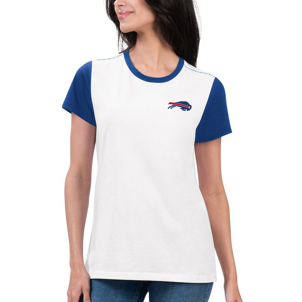 Buffalo Bills G-III 4Her by Carl Banks Women's Fashion Illustration T-Shirt White/Royal | NFL