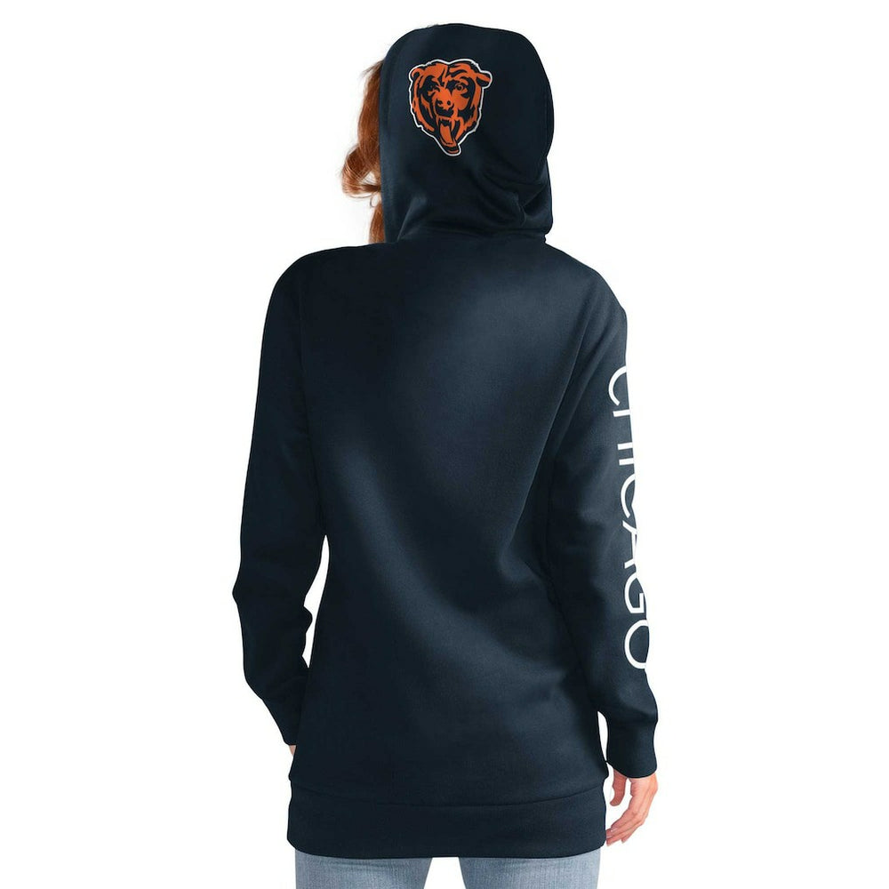 Chicago Bears G-III 4Her by Carl Banks Women's Extra Inning Pullover Hoodie Navy | NFL