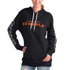 Cincinnati Bengals G-III 4Her by Carl Banks Women's Extra Inning Pullover Hoodie Black | NFL