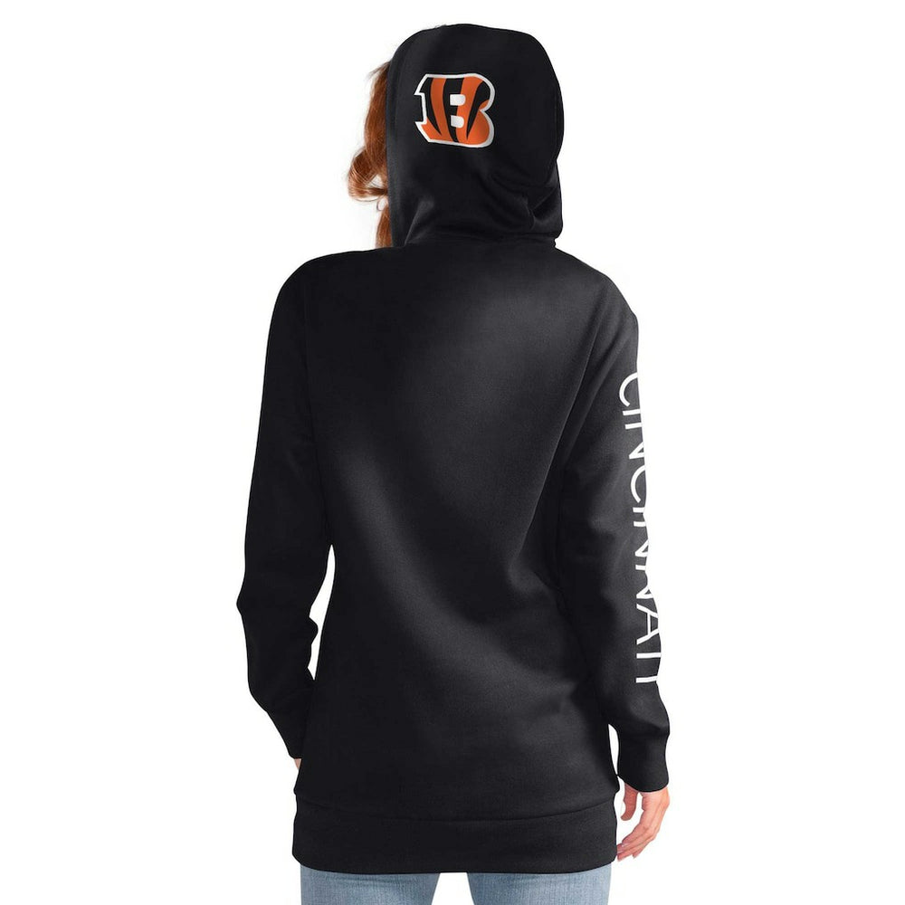 Cincinnati Bengals G-III 4Her by Carl Banks Women's Extra Inning Pullover Hoodie Black | NFL