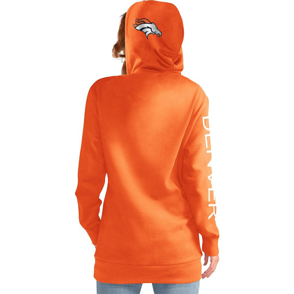Denver Broncos G-III 4Her by Carl Banks Women's Extra Inning Pullover Hoodie Orange | NFL