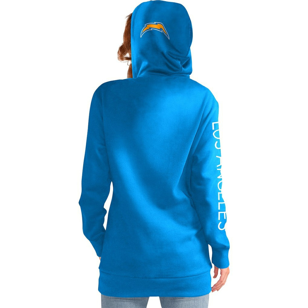 Los Angeles Chargers G-III 4Her by Carl Banks Women's Extra Inning Pullover Hoodie Powder Blue | NFL