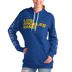 Los Angeles Rams G-III 4Her by Carl Banks Women's Extra Inning Pullover Hoodie Royal | NFL