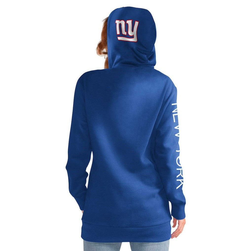 New York Giants G-III 4Her by Carl Banks Women's Extra Inning Pullover Hoodie Royal | NFL