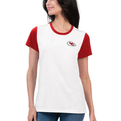 Kansas City Chiefs G-III 4Her by Carl Banks Women's Fashion Illustration T-Shirt White/Red | NFL