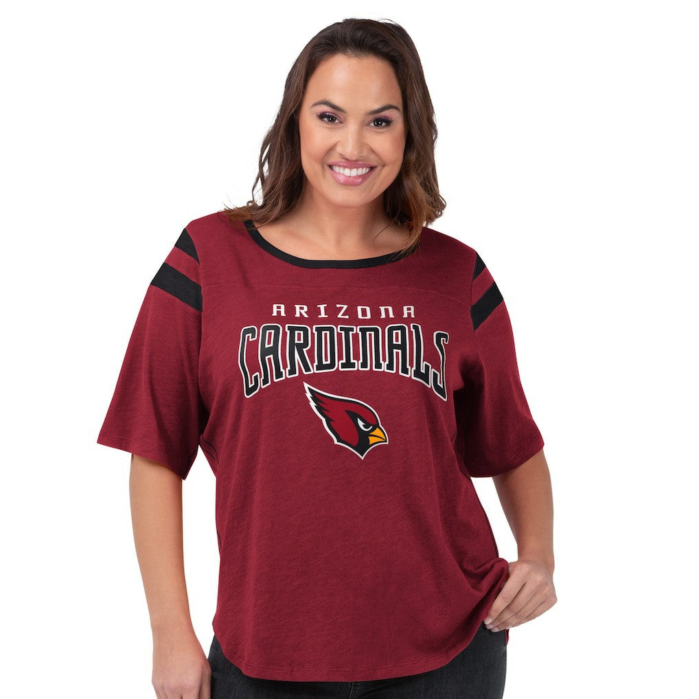 Arizona Cardinals G-III 4Her by Carl Banks Women's Plus Size Linebacker T-Shirt Cardinal | NFL