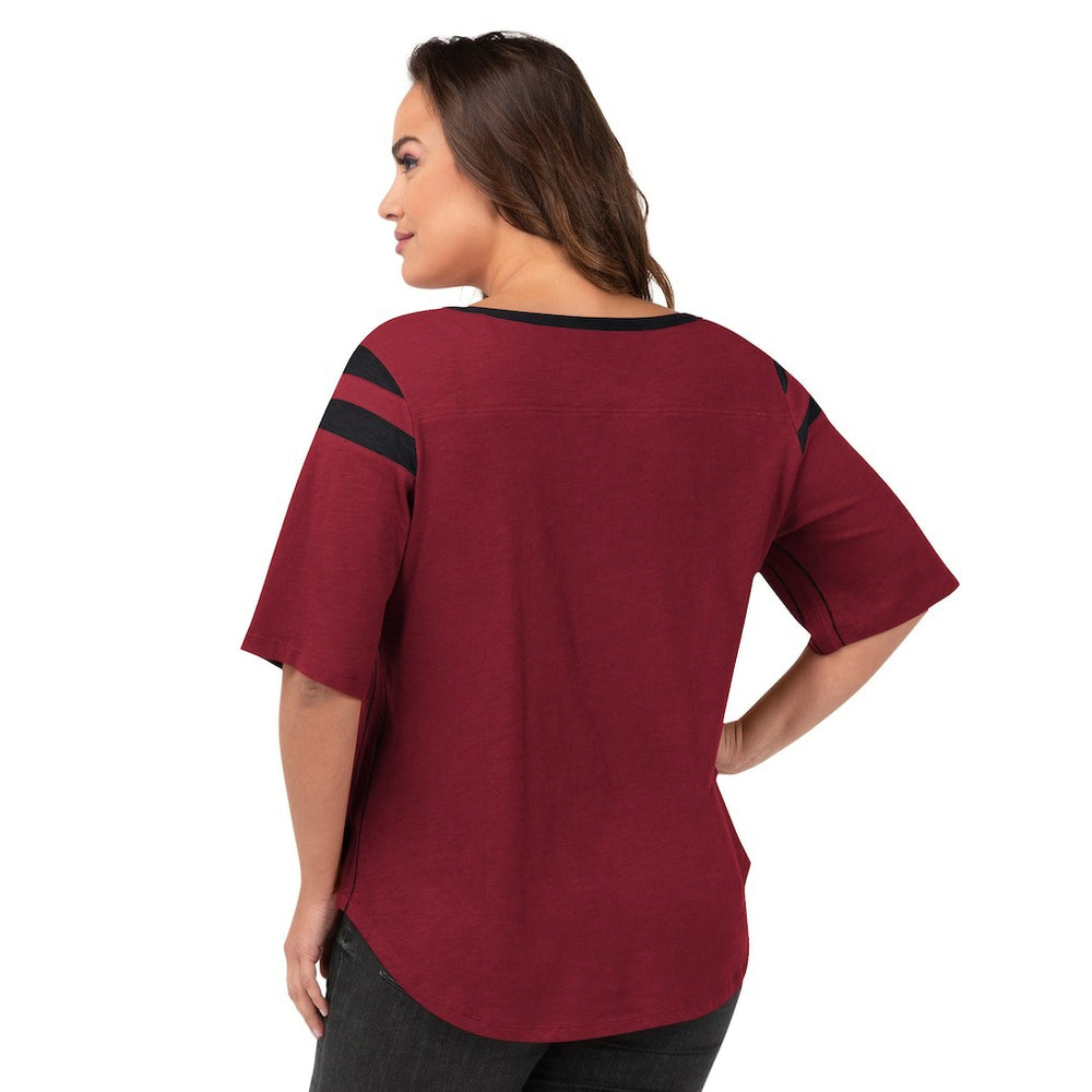 Arizona Cardinals G-III 4Her by Carl Banks Women's Plus Size Linebacker T-Shirt Cardinal | NFL