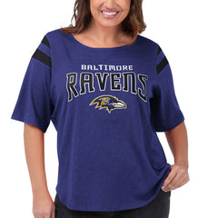Baltimore Ravens G-III 4Her by Carl Banks Women's Plus Size Linebacker T-Shirt Purple | NFL