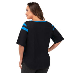 Carolina Panthers G-III 4Her by Carl Banks Women's Plus Size Linebacker T-Shirt Black | NFL