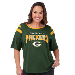 Green Bay Packers G-III 4Her by Carl Banks Women's Plus Size Linebacker T-Shirt Green | NFL