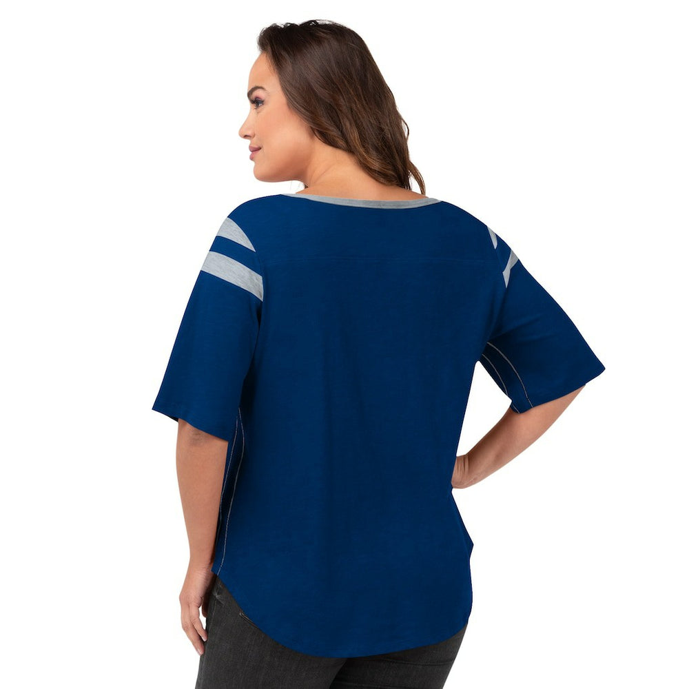 Indianapolis Colts G-III 4Her by Carl Banks Women's Plus Size Linebacker T-Shirt Royal | NFL