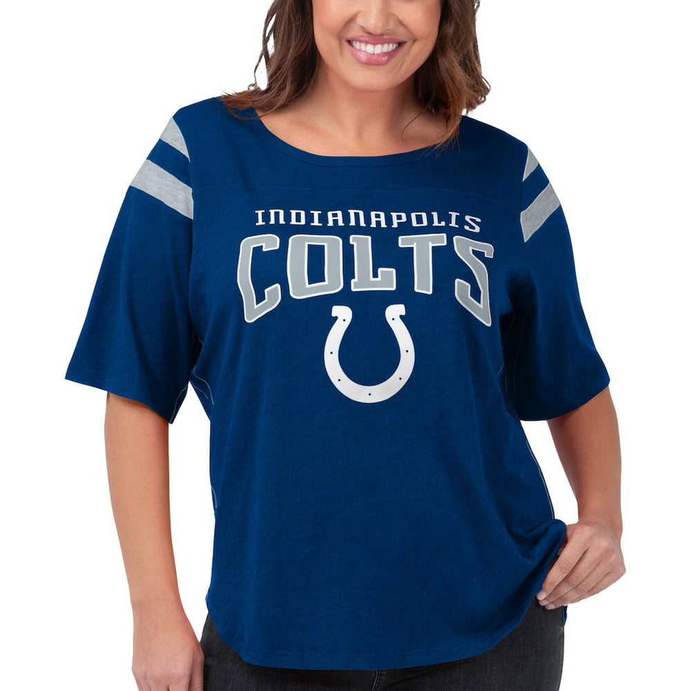 Indianapolis Colts G-III 4Her by Carl Banks Women's Plus Size Linebacker T-Shirt Royal | NFL