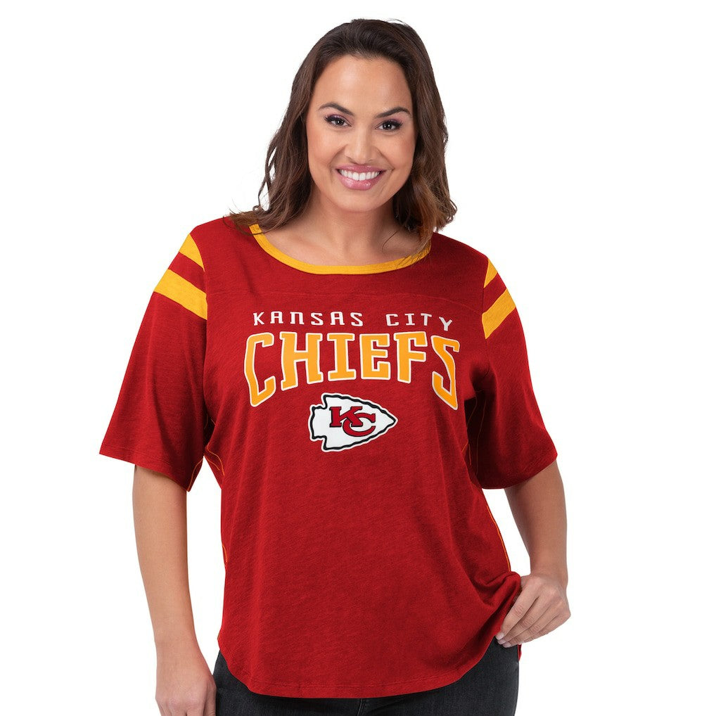 Kansas City Chiefs G-III 4Her by Carl Banks Women's Plus Size Linebacker T-Shirt Red | NFL